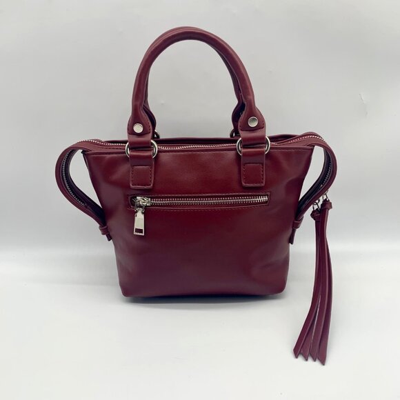 Urban Expressions Burgundy Satchel Convertible Crossbody - NWT - Picture 2 of 11